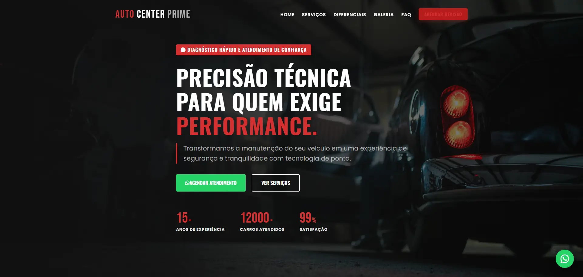 Auto Center Prime - Template Premium